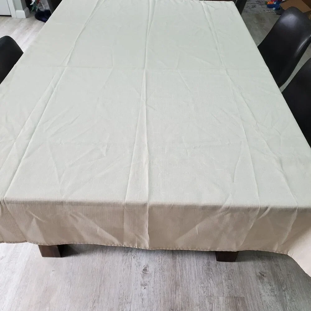 Tablecloth Beige Polyester Rectangle 72x51
